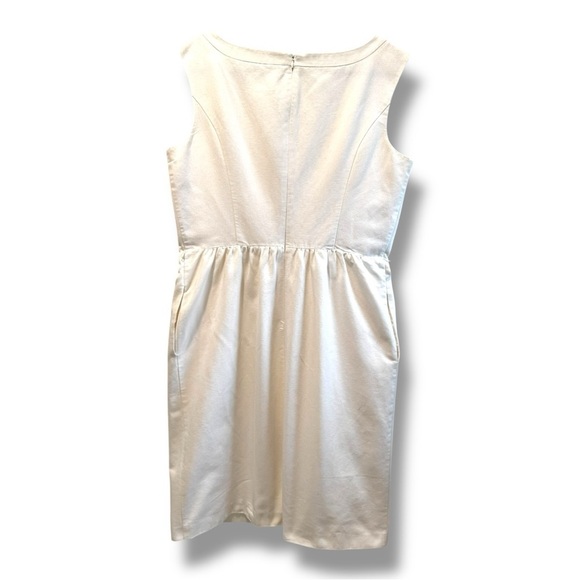 ELLEN TRACY Elegant Sleeveless Cotton Dress with pockets 14 - Picture 4 of 7